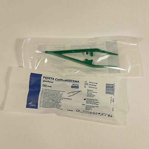 Pincetas Vienkartinis sterilus pincetas, plastikinis, N1 | Mano Vaistinė