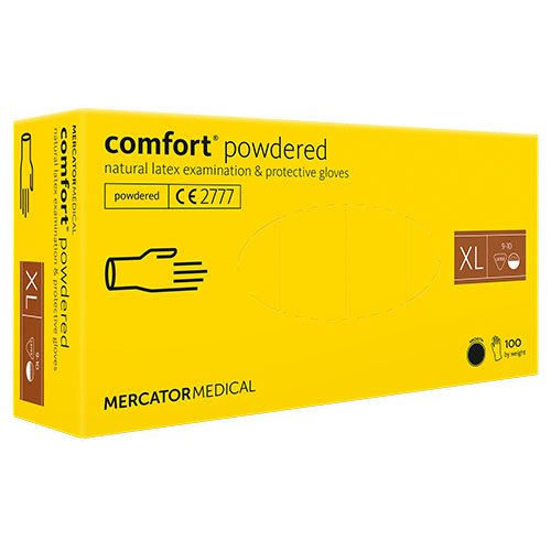 Pirštinės Comfort lateksinės nesterilios pudruotos XL N100 | Mano Vaistinė
