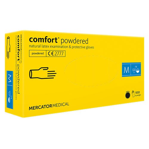 Pirštinės latekso nesterilios Comfort M N100 pudruotos | Mano Vaistinė