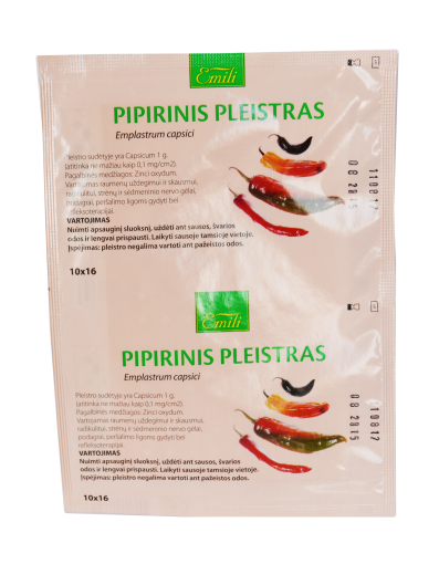 Pleistras Emili pipirinis pleistras, 10 x 16 cm, N1 | Mano Vaistinė