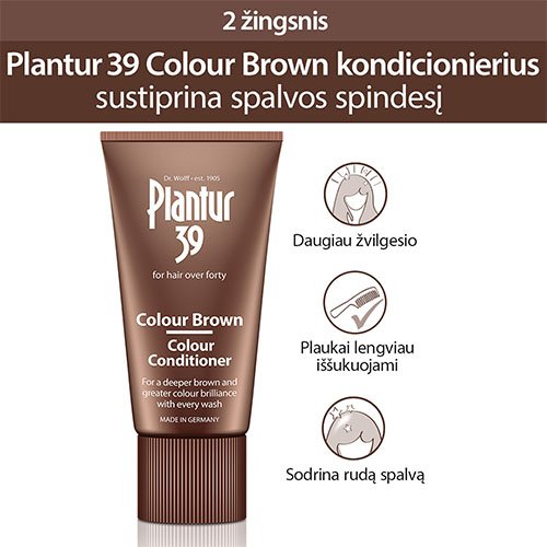 „Plantur 39 Color Broun Color“ kondicionierius, 150 ml | Mano Vaistinė