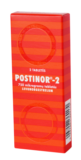 Kontraceptikai Postinor-2 0.75mg tabletės N2 | Mano Vaistinė
