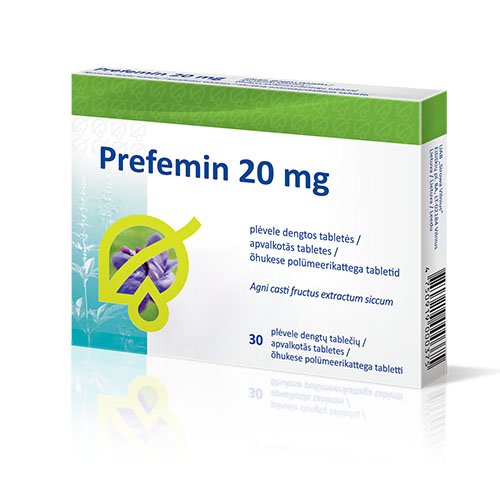 Prefemin 20mg plėvele dengtos tabletės N30 | Mano Vaistinė