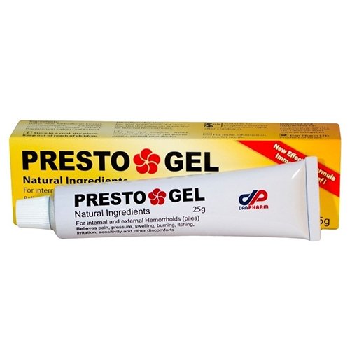 Efektyviam skausmo malšinimui Nuo hemorojaus PRESTO GEL, 25 g | Mano Vaistinė