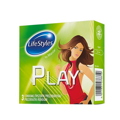 Prezervatyvai LIFESTYLES PLAY N3 | Mano Vaistinė