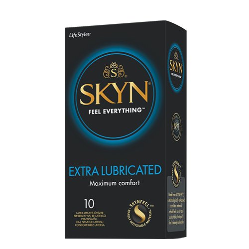 Prezervatyvai LIFESTYLES SKYN Extra Lube N10 | Mano Vaistinė