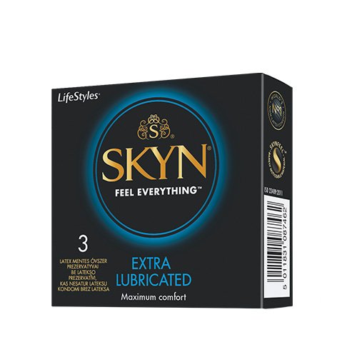 Prezervatyvai LIFESTYLES SKYN Extra Lube N3 | Mano Vaistinė