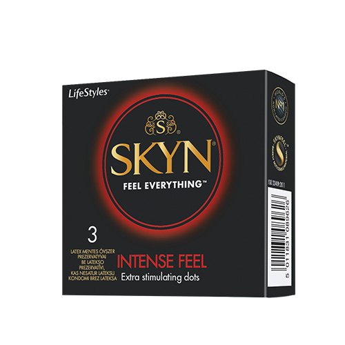 Prezervatyvai LIFESTYLES SKYN Intense Feel N3 | Mano Vaistinė