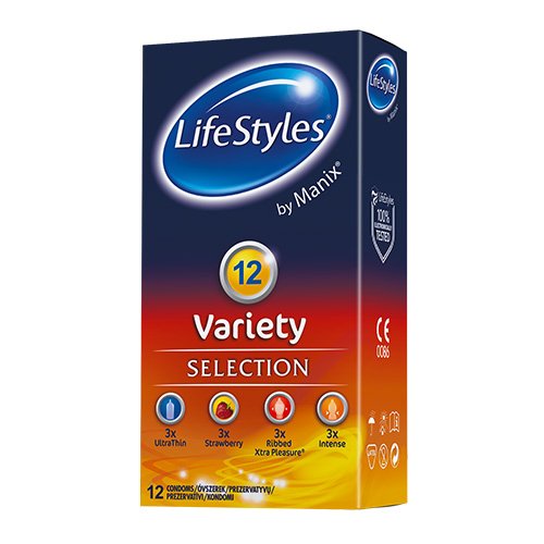 Prezervatyvai LIFESTYLES Variety N12 | Mano Vaistinė