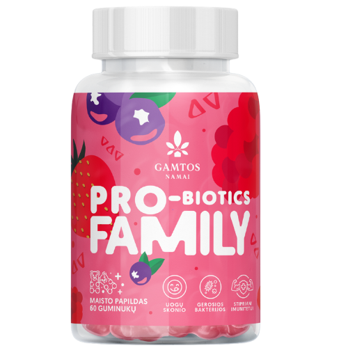 Guminukai imunitetui IMUNO PROBIO FAMILY, 60 vnt. | Mano Vaistinė