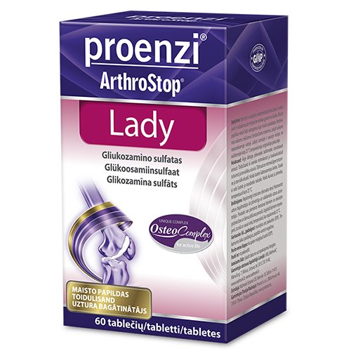 Proenzi sąnariams. Sukurta moterims Proenzi ArthroStop Lady tab.N60 | Mano Vaistinė