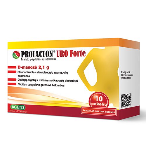 Prolacton Uro Forte pakeliai N10 | Mano Vaistinė