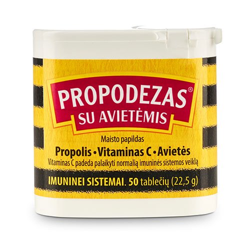 Bičių produktai Propodezas su avietėmis N50 | Mano Vaistinė