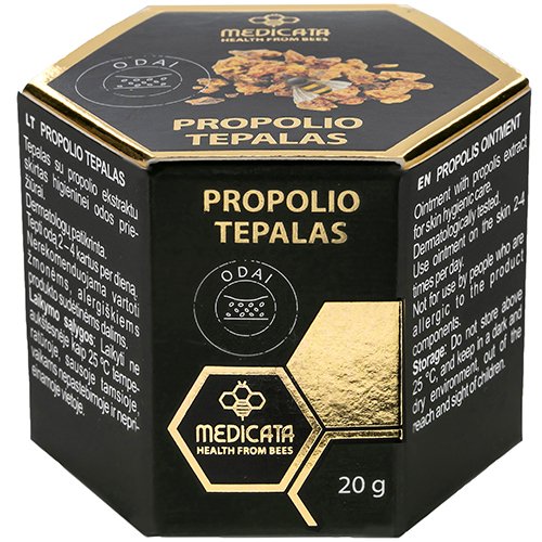 Žiedadulkės, bičių produktas Propolio tepalas, 20 g | Mano Vaistinė