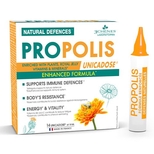 3C PHARMA PROPOLIS Natural defence shots geriamas tirpalas buteliukuose N14x10ml | Mano Vaistinė