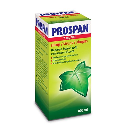 Vaistas nuo kosulio Prospan sirupas nuo kosulio, 100 ml | Mano Vaistinė