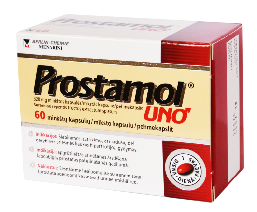 Vaistas nuo prostatos Prostamol uno kapsulės N60 | Mano Vaistinė