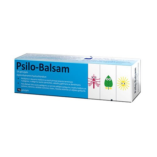 Vaistas nuo alergijos Psilo-Balsam 1 % gelis nuo alergijos, 20 g | Mano Vaistinė