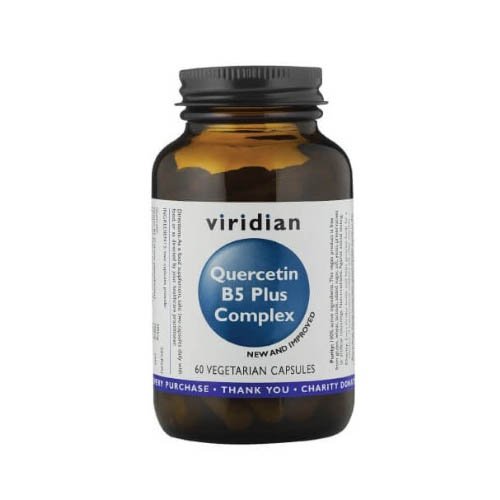 VIRIDIAN Quercetin B5 Plus Complex kapsulės, N60 | Mano Vaistinė