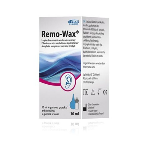 Remo-Wax ausų lašai 10ml | Mano Vaistinė