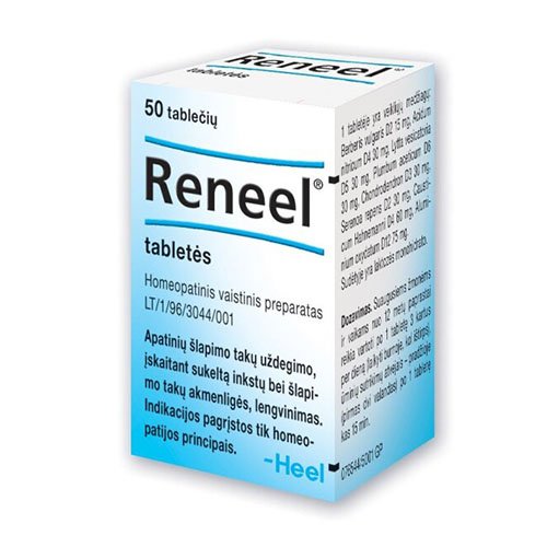 Homeopatinis vaistas Reneel tabletės, N50 | Mano Vaistinė
