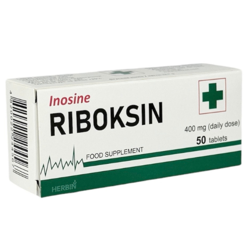 Ląstelių energijos apykaitai, širdies ir kepenų funkcijai Riboksinas HERBIN INOSINE, 400mg, 50 vnt. | Mano Vaistinė