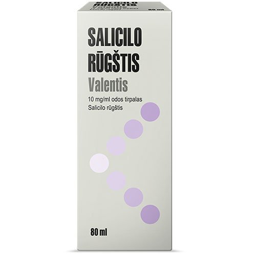 Odą minkštinantis vaistas Salicilo rūgštis BP 10 mg/ml odos tirpalas, 80 ml | Mano Vaistinė