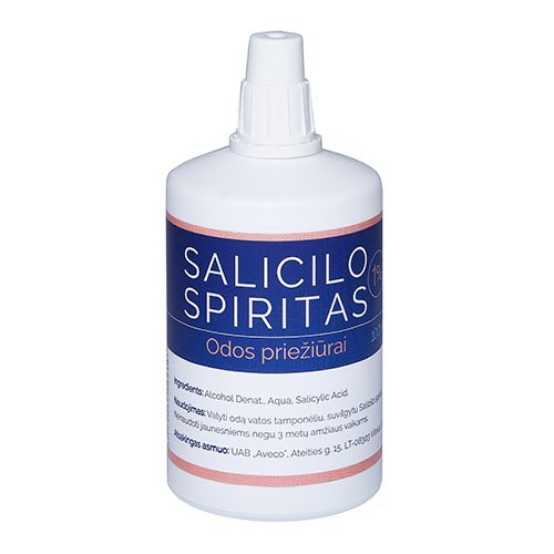 Salicilo spiritas 1% odos tirpalas 100ml | Mano Vaistinė
