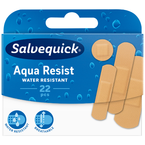 Pleistrų rinkinys SALVEQUICK AQUA RESIST MIX, 22 vnt. | Mano Vaistinė Pleistrų rinkinys SALVEQUICK AQUA RESIST MIX, 22 vnt. | Mano Vaistinė