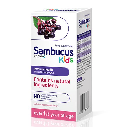 Sambucus for kids sirupas 120ml | Mano Vaistinė
