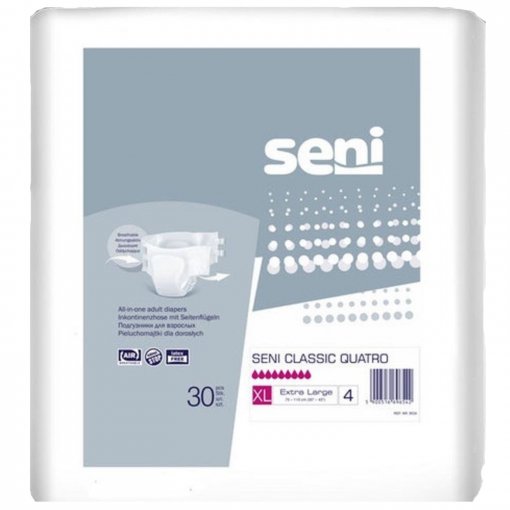 Sauskelnės SENI CLASSIC QUATRO, XL, 30 vnt. | Mano Vaistinė