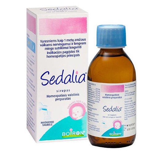 Homeopatinis vaistas Sedalia sirupas, 200 ml | Mano Vaistinė