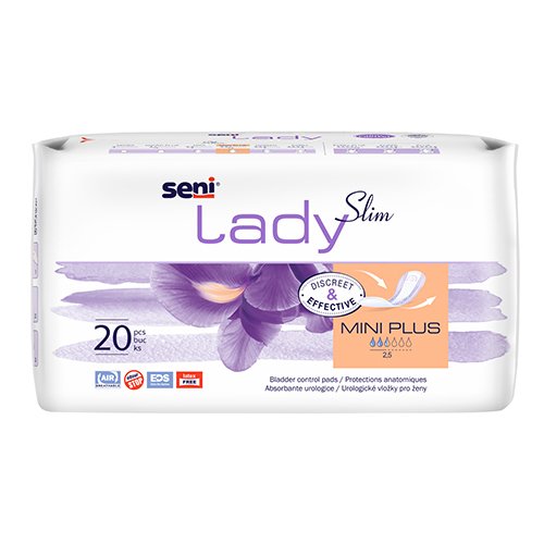 Įklotai SENI LADY SLIM MINI PLUS, 20 vnt. | Mano Vaistinė