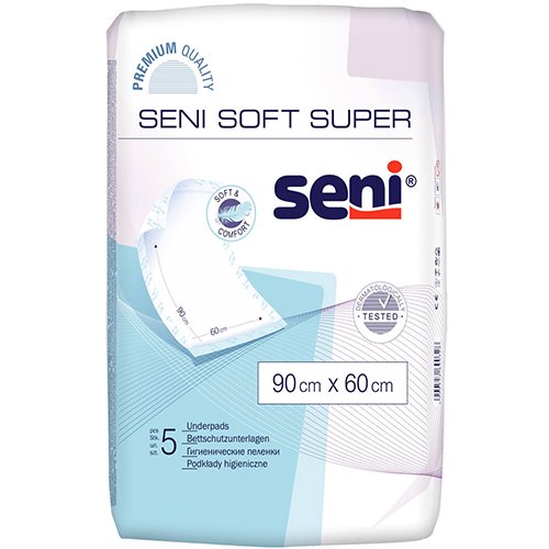 Higieniniai paklotai Seni Soft Super paklotai 60x90cm N5  | Mano Vaistinė