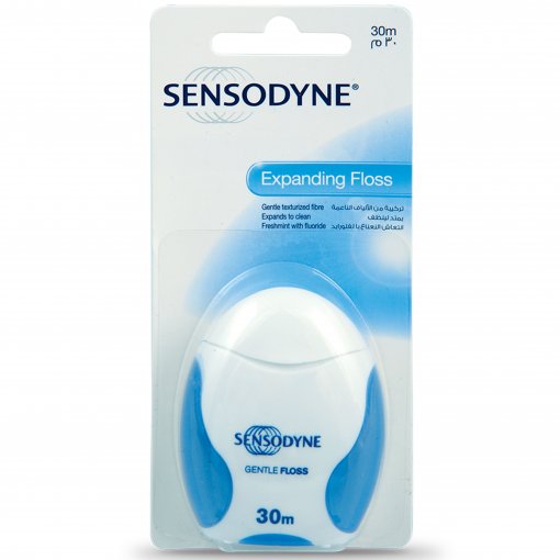 Išsiplečiantis tarpdančių siūlas SENSODYNE EXPANDING DENTAL FLOSS, 30 m | Mano Vaistinė