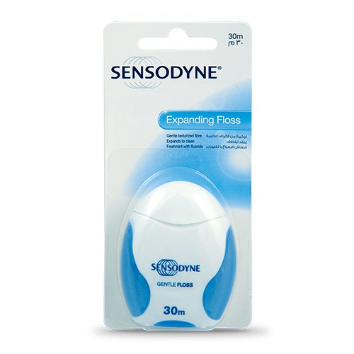 Tarpdančių, dantų siūlas Sensodyne Gentle Floss dantų siūlas, 30 m, N1 | Mano Vaistinė