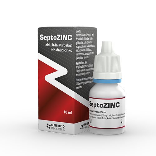 Septozinc akių lašai 10ml | Mano Vaistinė