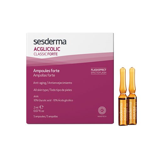  Ampulės SESDERMA ACGLICOLIC CLASSIC  FORTE, 5x2ml | Mano Vaistinė