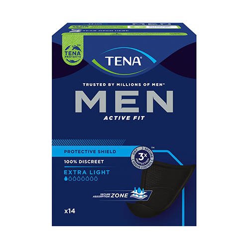 Vyriški įklotai esant šlapimo nelaikymui TENA Men Protective Shield N14 | Mano Vaistinė