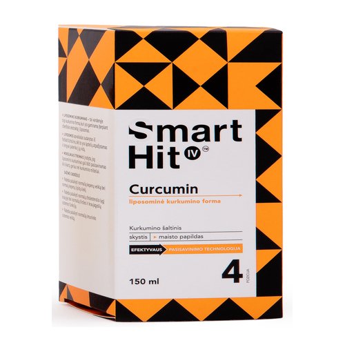 Maisto papildas SmartHit IV Curcumin skystis, 150 ml | Mano Vaistinė
