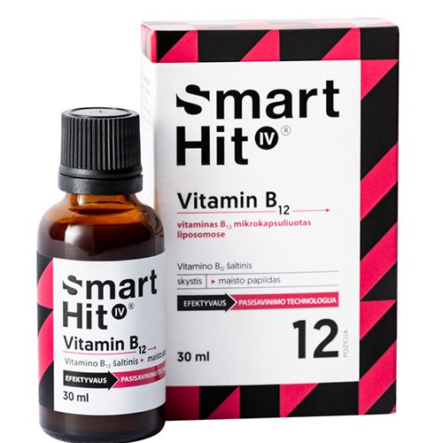 Vitamino B preparatas SmartHit IV Vitamin B12, 30 ml | Mano Vaistinė
