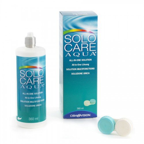 Solo Care Aqua kontaktinių lęšių priežiūros tirpalas 360ml | Mano Vaistinė
