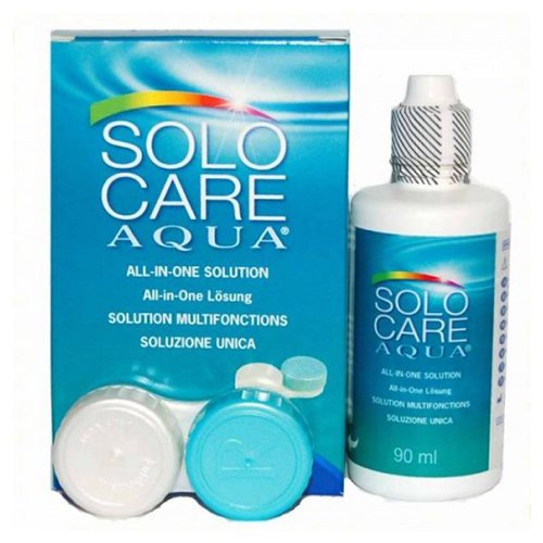 Solo Care Aqua kontaktinių lęšių priežiūros tirpalas 90ml | Mano Vaistinė