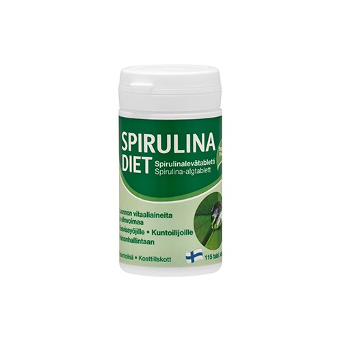 Maisto papildas svorio kontrolei Spirulina Diet 100 spirulinos tabletės,  N115 | Mano Vaistinė