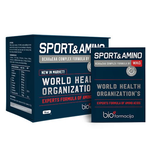 Sport & Amino W.H.O milteliai geriamajam tirpalui 25g N14 | Mano Vaistinė
