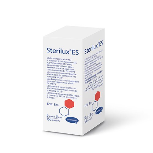 sterilux tvarstis nesterilus marlinis 5 x 5 cm n100