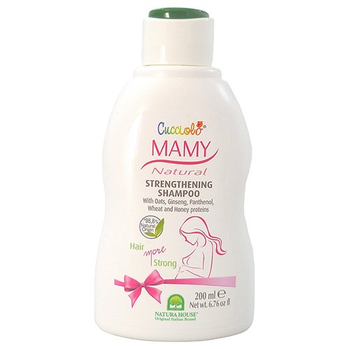 Šampūnas mamoms NATURA HOUSE stiprinamasis šampūnas besilaukiančioms ir maitinančioms mamoms, 200ml | Mano Vaistinė