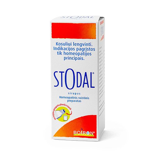 Homeopatinis vaistas kosuliui lengvinti Stodal sirupas nuo kosulio, 200 ml | Mano Vaistinė