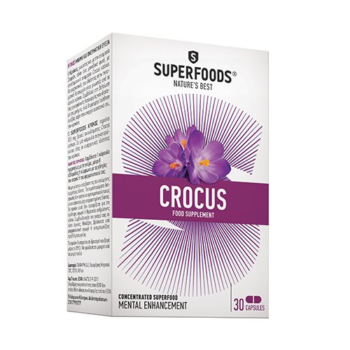 Maisto papildas SUPERFOODS CROCUS (krokas), 30 kapsulių | Mano Vaistinė