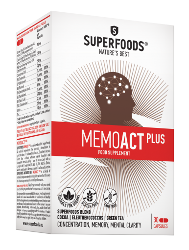 SUPERFOODS MEMOACT PLUS, 30 kapsulių | Mano Vaistinė